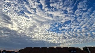 Weersverandering op komst? Veel schapenwolken? in de lucht vanochtend