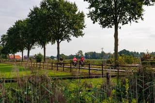 Genieten op de fiets. 