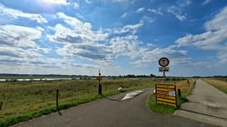 Laag water, pont uit de vaart (IJssel)