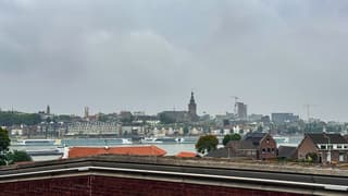Bewolking over de stad 