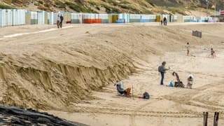 Afgekalverd strand