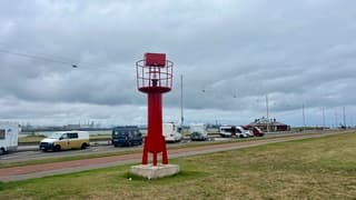 Bewolkt campers 