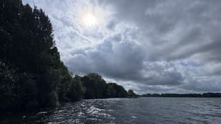 Zon wolken en wind