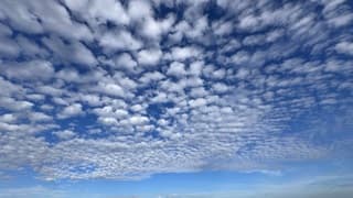 Altocumulus wolken 
