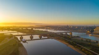 Prachtige zonsopgang in Nijmegen