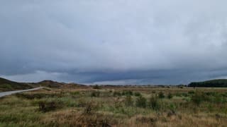 Dreigende luchten boven Texel 