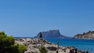 Uitzicht op de Penon de Ifach 