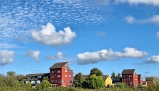 Vanmiddag heerlijk weer met leuke wolken