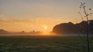 Mooie zonsopkomst