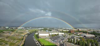 (dubbele) regenboog boven Breda