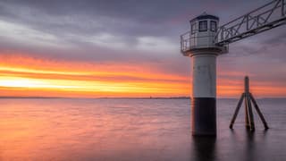 Schitterende zonsopkomst bij het Lauwersmeer 