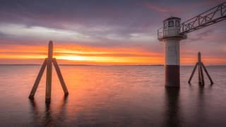 Schitterende zonsopkomst bij het Lauwersmeer 