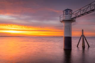 Schitterende zonsopkomst bij het Lauwersmeer 