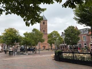 Bewolkt plein lege terrassen