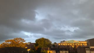 Enkele opklaringen vlak voor zonsondergang. 