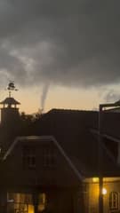 Tornado of waterhoos Hoek van Holland