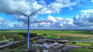 Vandaag prima weer voor de windmolen in Heemskerk 