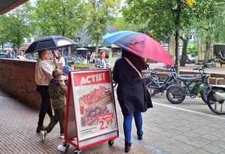 Heel even was de paraplu nodig in Heemskerk 