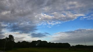 Mooie wolken luchten vanmorgen 