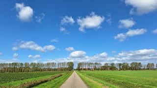 Zonnige middag met veel wind
