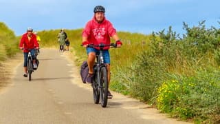 Lekker fietsweer, zonnig en wind in de rug
