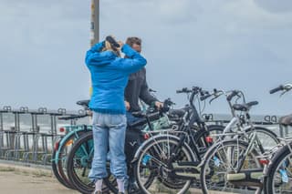 Dikke jassen aan