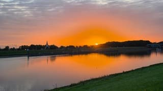 Mooie zonsondergang vanochtend!