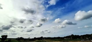 Wolken en nog wat zon