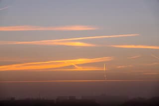 Vlak voor de opkomst van de zon