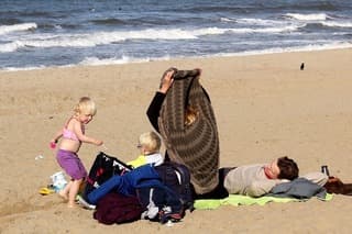 Strand jas uit