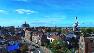 Veel blauw boven Haarlem vanmiddag 