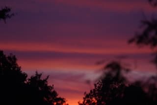 Zonsondergang met een prachtgloed