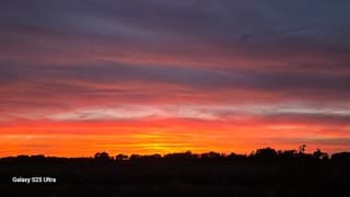 Zonsondergang.