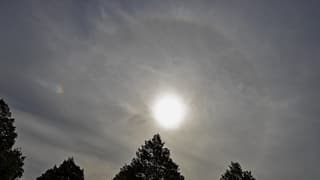 Mooie halo met bijzon