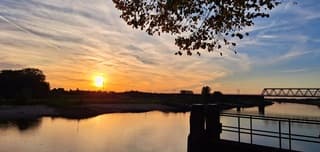 Zonsondergang...