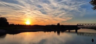 Mooie zonsondergang 