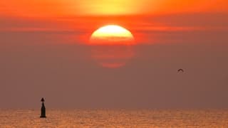 Zonsopkomst IJsselmeer 