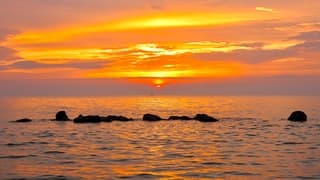 Zonsopkomst IJsselmeer 