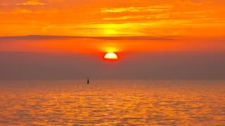 Zonsopkomst IJsselmeer 