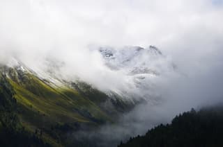 sneeuwval in Oostenrijk