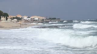 Storm aan kust Kreta chersonisos