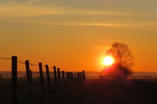 Zonsondergang!