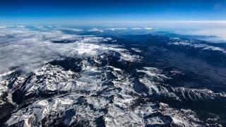 Pyreneen vanuit vliegtuig