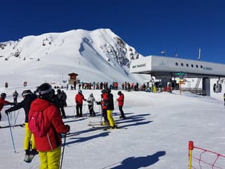 Prachtige ski omstandigheden in de Alpen
