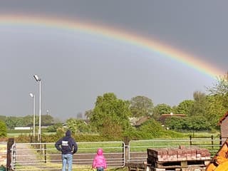 Mooie regebboog in Ane