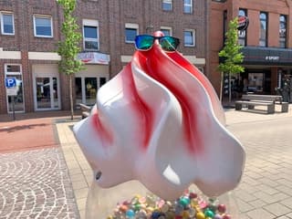 Zoâ€™n groot ijsje krijg ik met deze hitte wel op. 