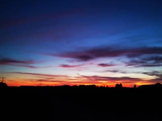 Zon gaat onder 