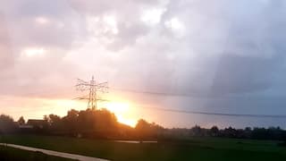 Eventjes de zon om 7.55 uur 