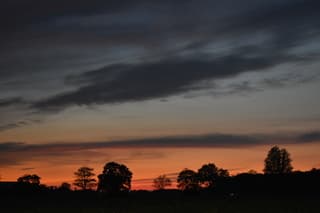Zonsondergang  in Bitgummole 