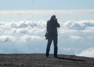 De Etna op 2000 meter hoogte